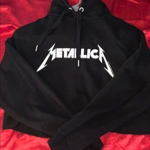 Metallica cropped hoodie